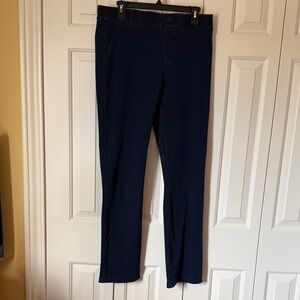 Betabrand Dark Blue Straight Leg Jeans